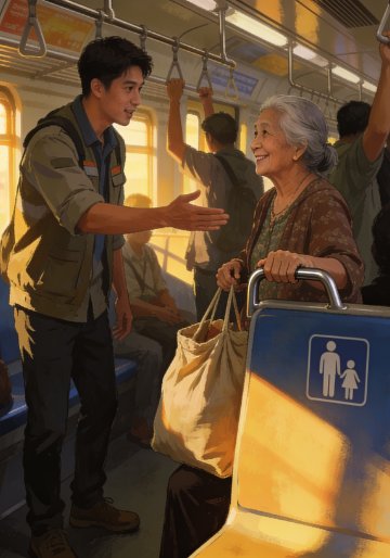 ที่นั่งบนรถไฟฟ้า