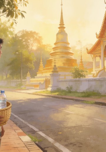 ไปวัดกับป้าสมพร